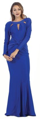 Full Length Long Sleeve Mermaid Dress