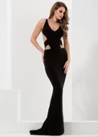 Jasz Couture - 5802 Dress In Black