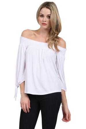 James And Joy By Joy Han Maci Off Shoulder Top