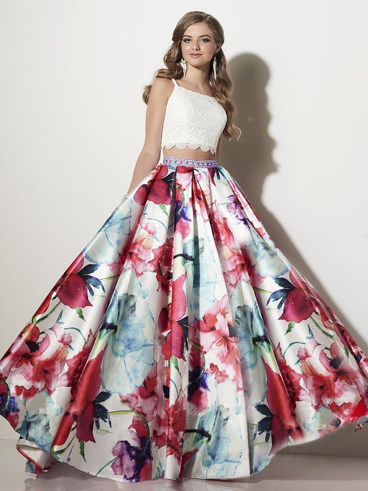 Studio 17 - 12632 Two-piece Printed Mikado Ballgown