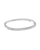 Cz By Kenneth Jay Lane - Classic Round Pave Bangle