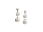 Tresor Collection - 18k Yellow Gold 3 Tier Earrings With Diamond Lente Default Title