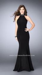 Gigi - Elegant Sleeveless High Neck Jersey Dress 23891