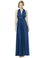 Dessy Collection - Shimmertw2 Dress In Estate Blue Gold