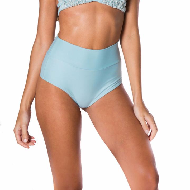 Montce Swim - Aqua Marine High Rise Bikini Bottom