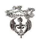 Femme Metale Jewelry - Winged Sacred Gem Necklace