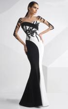 Mnm Couture - Embroidered Panel Gown G0747