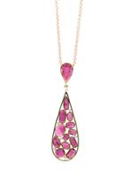 Tresor Collection - Pink Tourmaline Pendant In 18k Yellow Gold