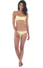 Lolli Swimwear - Double Dip Bottom In Yellow