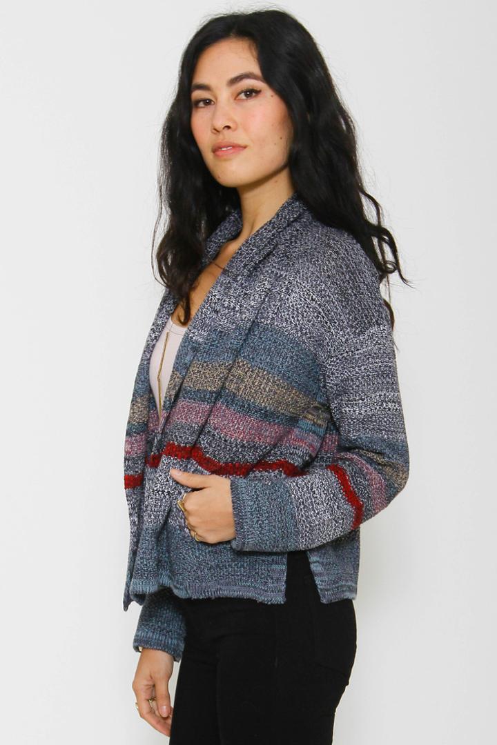 Goddis - Charlott Cropped Cardigan In Evening Hush