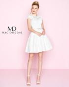Mac Duggal - 40848n Sheer Lace A-line Cocktail Dress
