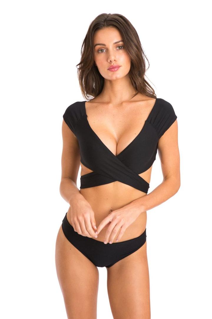 Poema Swim - Black Danza Top