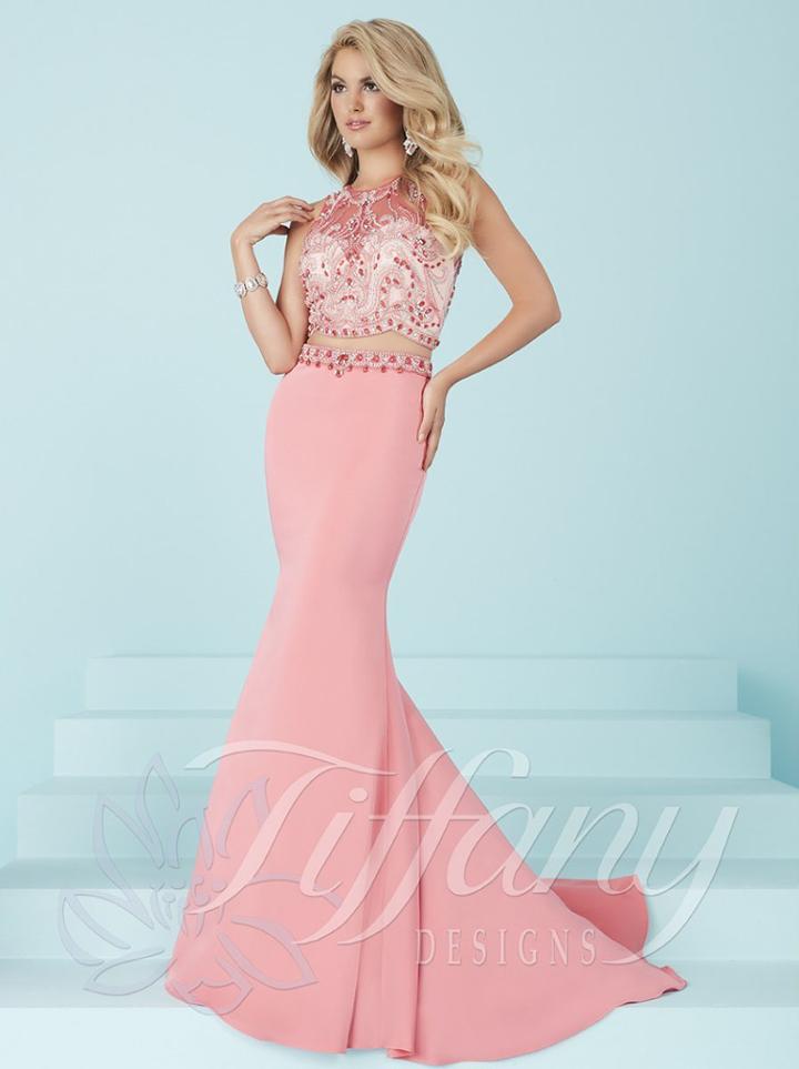 Tiffany Homecoming - Sleeveless Two Piece Formal Long Dress 16254