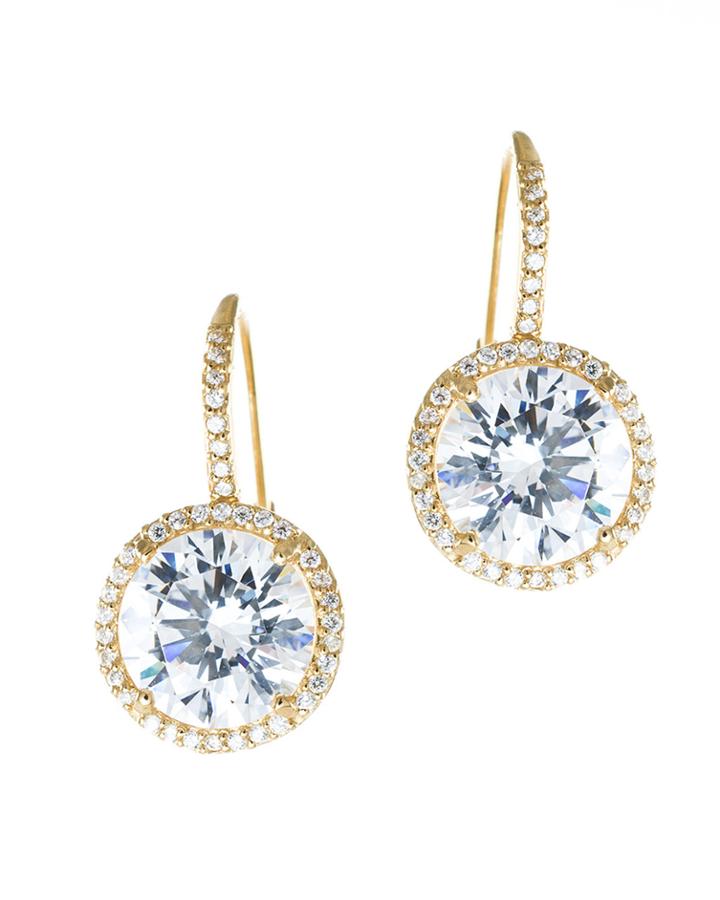 Jarin K Jewelry - Halo Drop Earrings Gold