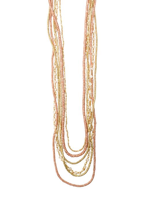 Heather Gardner - 6 Layer Bohemian Crystal White Alabaster Necklace