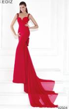 Tarik Ediz - Bow Accented Panel Gown 92504