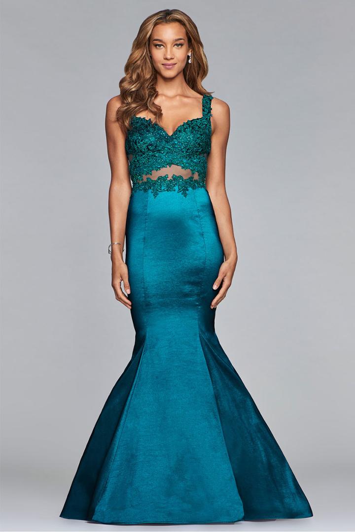 Faviana - 10081 Lace Sweetheart Mermaid Gown