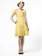 Dessy Collection - Lbtwist Dress In Buttercup