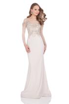 Terani Couture - Exquisite Trumpet Gown With Sheer Embellished Bodice 1611m0641