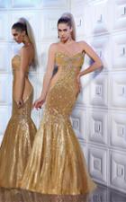Mnm Couture - 8181 Ornate Illusion Paneled Gown
