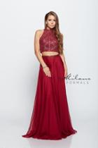 Milano Formals - Two-piece Beaded Chiffon Dress E2178