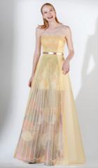 Saiid Kobeisy - 3442 Crystal Embellished Strapless A-line Dress