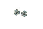 Tresor Collection - 18kt Yellow Gold Earring With Blue Topaz
