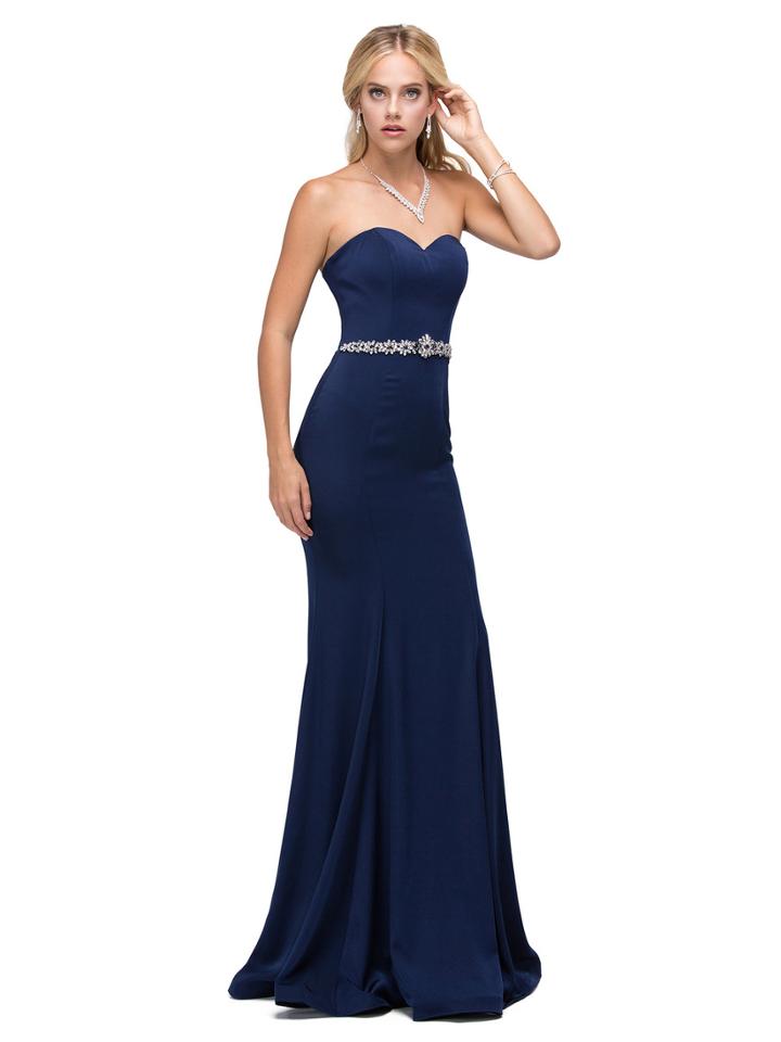Figure-flattering Strapless Sweetheart Beaded Jersey Mermaid Dress