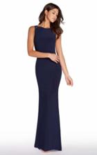 Alyce Paris - 60005 Sleeveless Fitted Bateau Jersey Dress