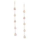 Tresor Collection - Organic Diamond Slice Earrings In 18k Rose Gold