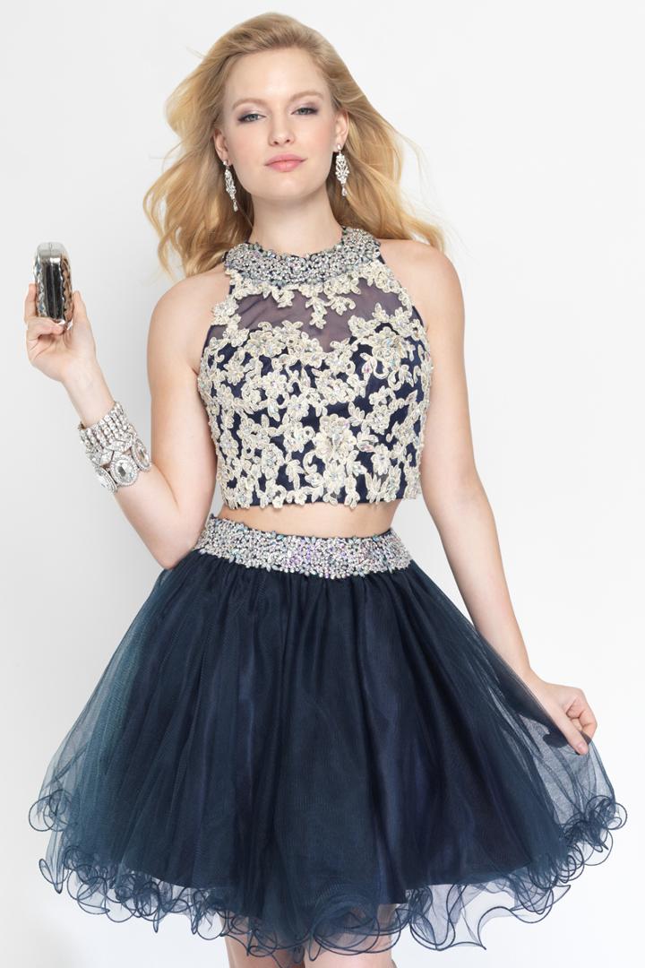 Alyce Paris - 3647 Two Piece Tulle A-line Dress