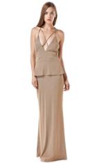 Again Collection - Frida Criss Cross Maxi In Brown