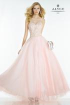 Alyce Paris - 6609 Long Dress In Light Pink
