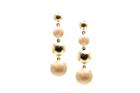 Tresor Collection - Lente 4 Tier Earrings In 18k With Satin And Shiny Finish