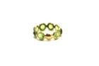 Tresor Collection - Peridot Stackable Ring Bands In 18k Yellow Gold