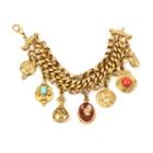 Ben-amun - Royal Charm Sovereign Cameo Row Gold Bracelet