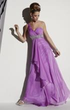Studio 17 - 12442 One Shoulder Pleated Empire Dress
