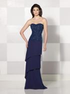 Cameron Blake By Mon Cheri - 214693 Long Dress In Navy