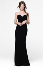Tarik Ediz - Illusion Sweetheart Sheath Gown 50003
