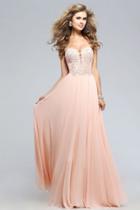 Faviana - S7815 Laced Deep Sweetheart A-line Dress