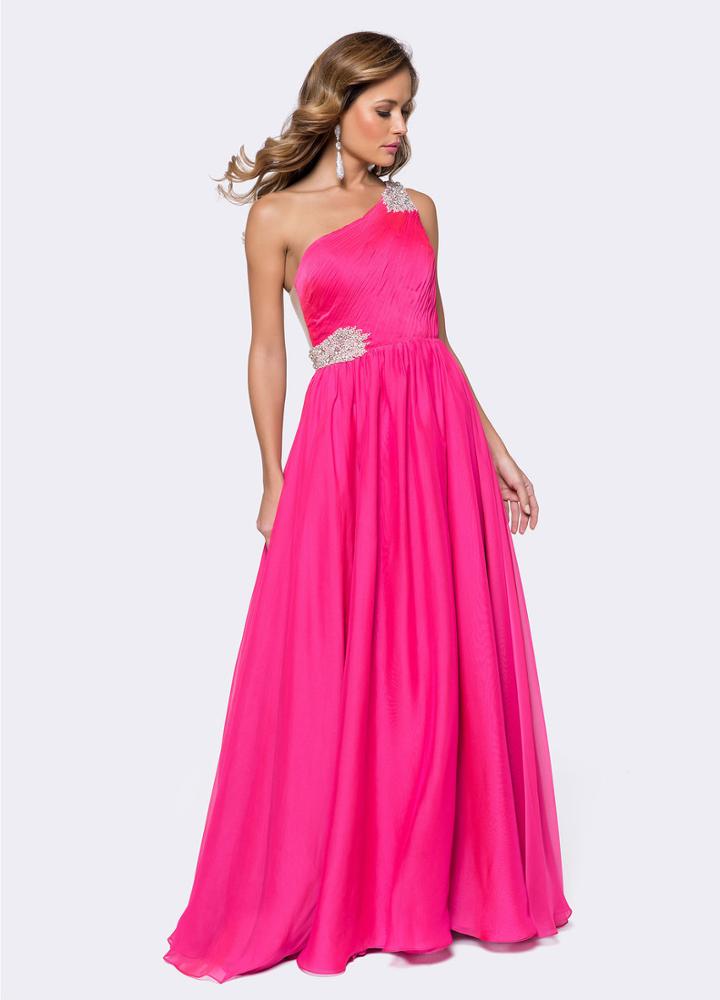 Ashley Lauren - 1179 One Shoulder A-line Evening Dress
