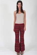 Goddis - Dallas Knit Pant In Indian Rust