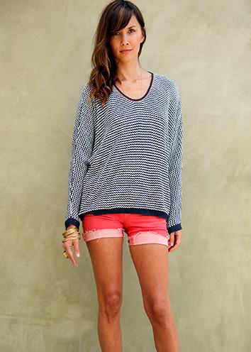 Goddis - Dexter Knit Pullover In Glacier