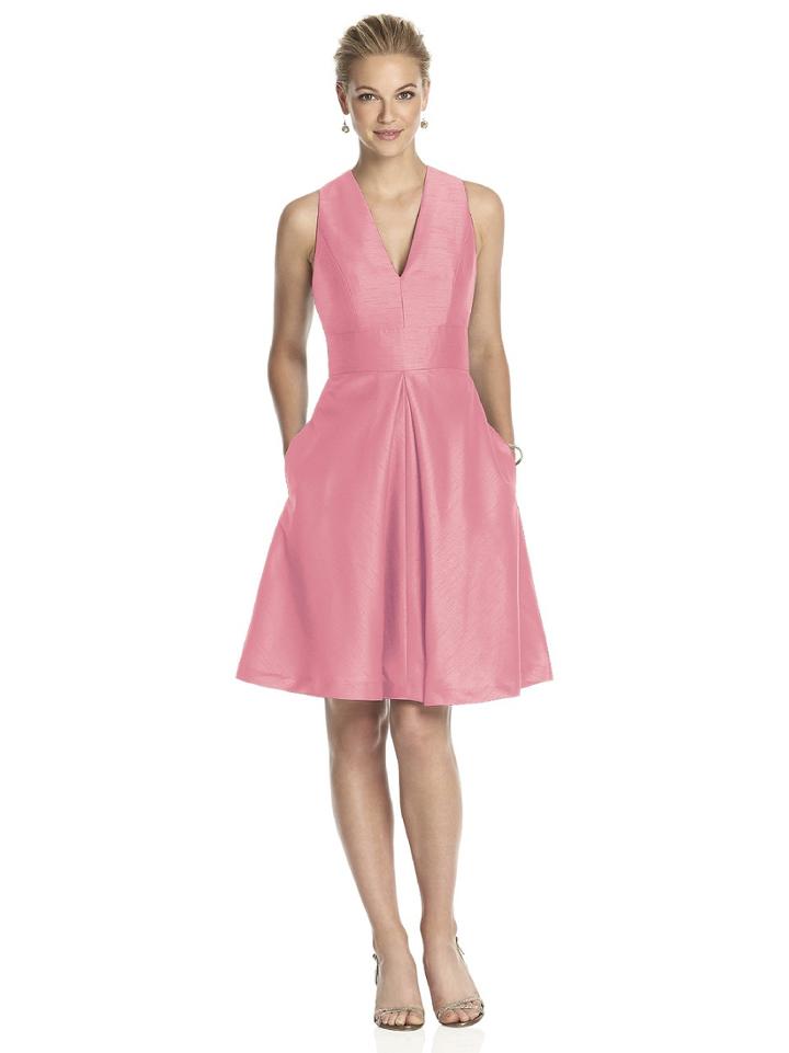 Alfred Sung - D610 Bridesmaid Dress In Papaya