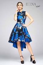 Ieena For Mac Duggal - 25380 Sleeveless Dress In Blue Multi