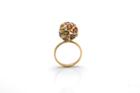 Tresor Collection - Multicolor Sapphire Sphere Ball Ring In 18k Yellow Gold