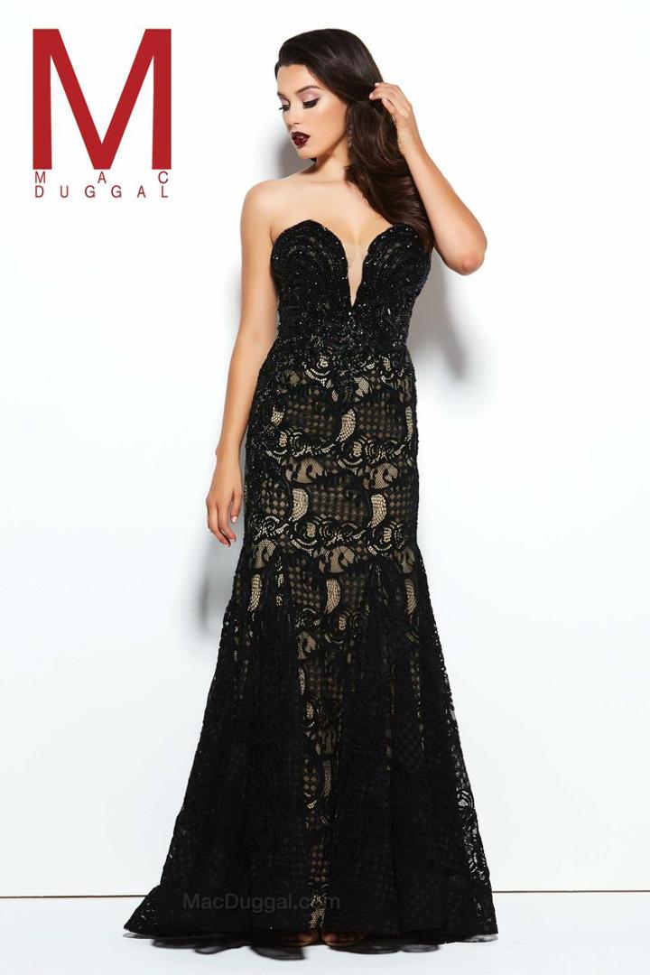 Mac Duggal - 62277 R Black / Nude