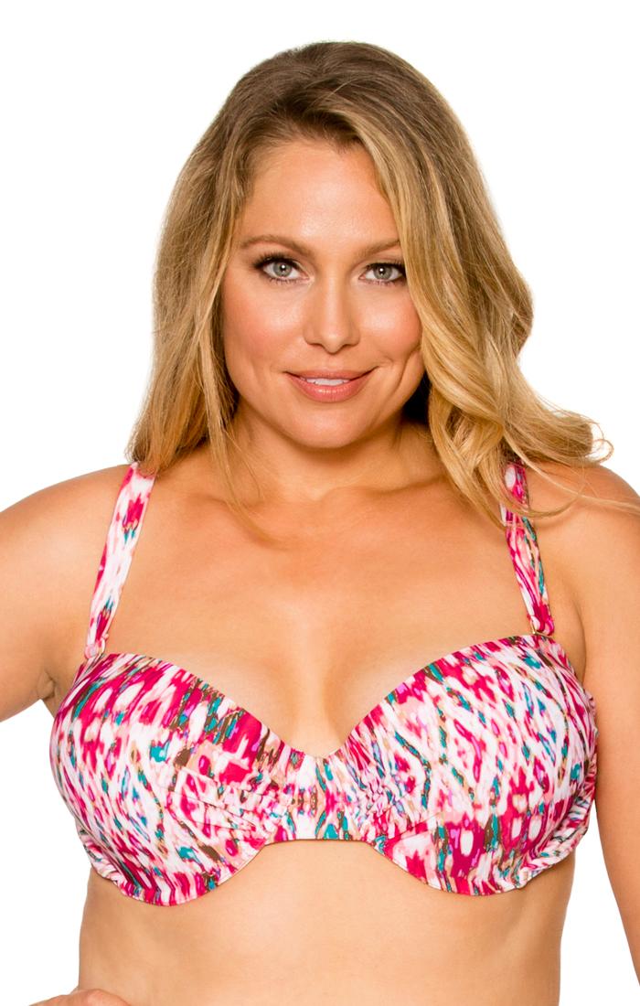 Curve Swimwear Veranda 360d/dd Convertible Retro Halter/bandeau Top