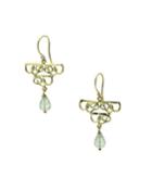 Lori Kaplan Jewelry - Gold Chandelier Earring With Green Amethyst