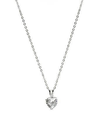 Cz By Kenneth Jay Lane - Heart Cz Pendant